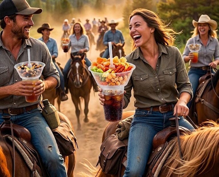 recipiente practico para cabalgata