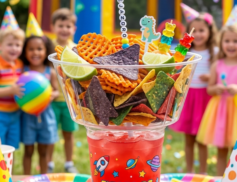 vaso snack y bebida personalizable